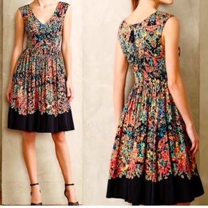 PLENTY BY TRACY REESE Red Motif Petal Fete Dress